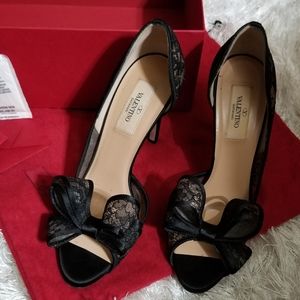 Valentino peep toe pumps